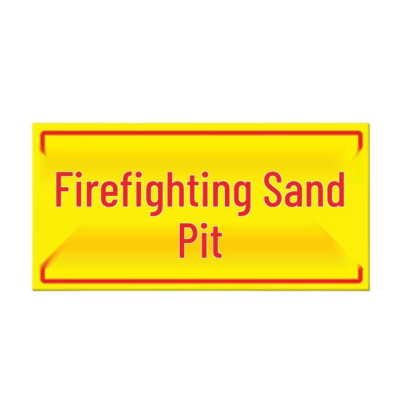 Ouyin Fire Sand Pit Reflective Aluminum Warning Sign