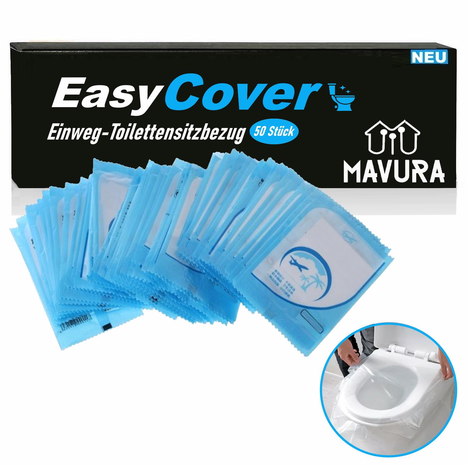 

EASYCOVER Одноразові накладки на унітаз Чохол на сидіння унітаза Накладка на сидіння Кришка для унітаза 50 шт.