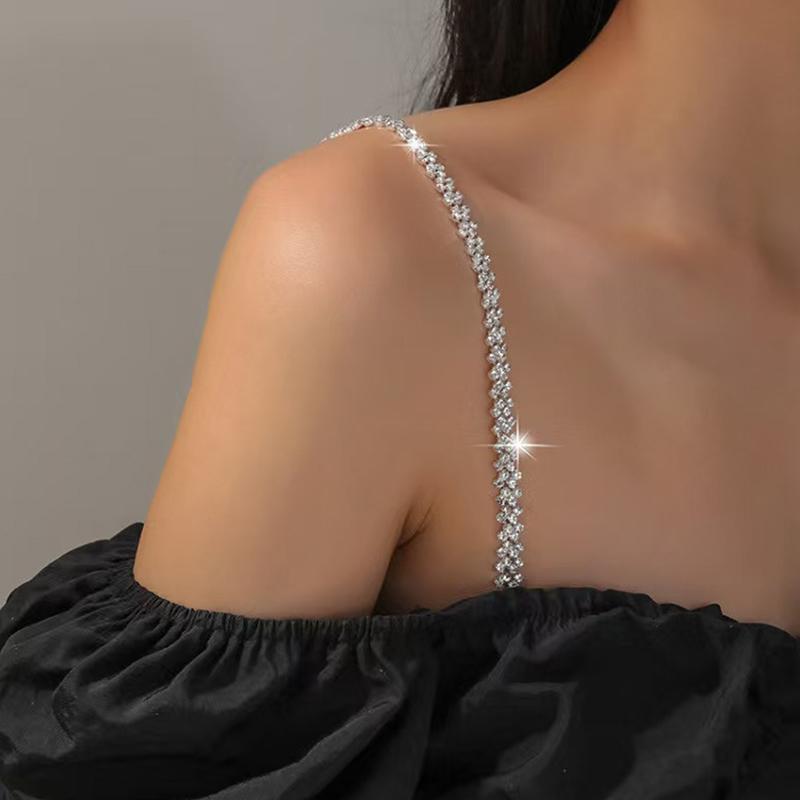 Shoulder Straps  Underwear Straps Metal Bra Straps Non-Slip Sexy Invisible Cool Women Bra Strap For Decor