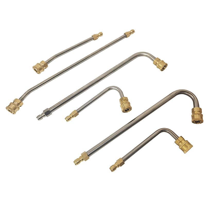 High Pressure Water Gun Car Wash Extension Rod Pressure Power Washer Gutter Cleaner Attachment Lance/Wand 1/4" Quick Connect Rod