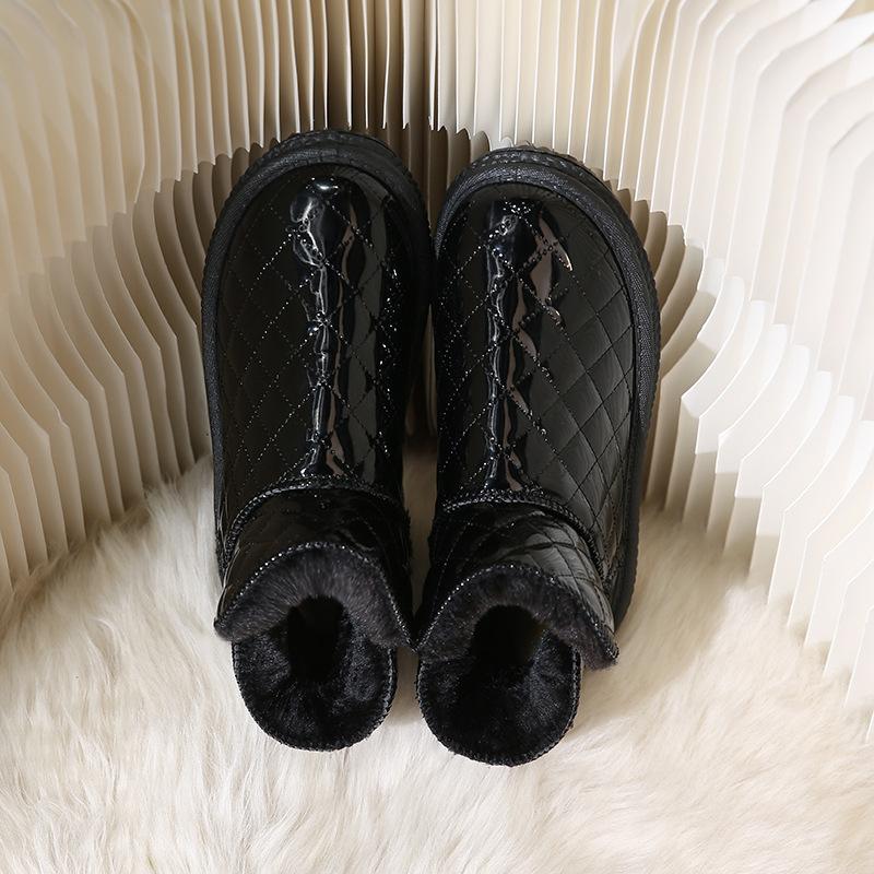 Cotton Shoes Women's Winter Fleece Thickened Cotton Boots Plus Size Warm Women's Shoes Snow Boots Women's Boots Couple Boots