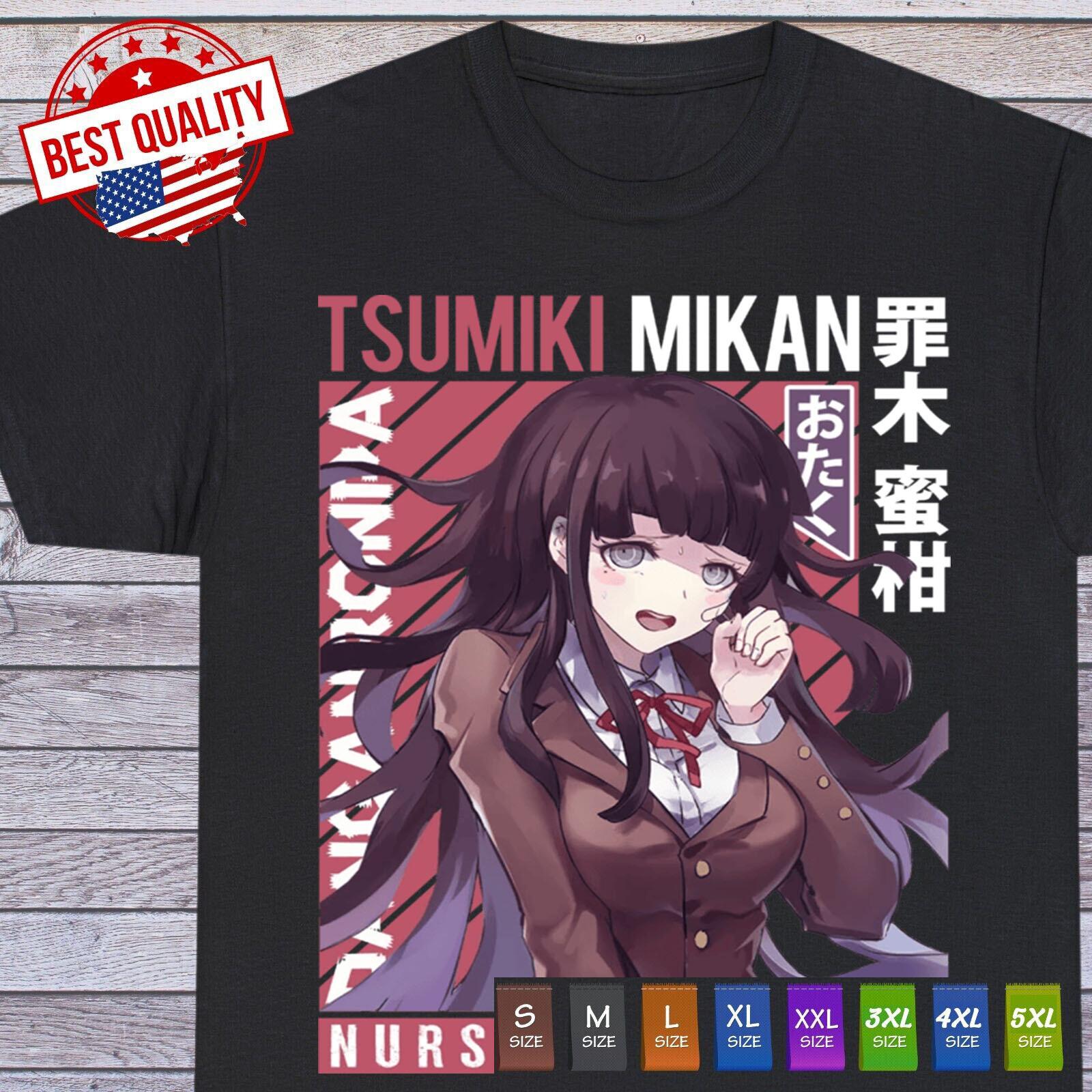Danganronpa Цумики Микан Футболка Ronpa Vaporwave Аниме Манга Эстетика Все Размеры 2XL