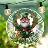 Lucky Gnome Wind Chime with Horseshoe and Clover 2D Rotating Design for Outdoor Garden Yard Decor Universal Holiday Ornament with 360 Degree Hook