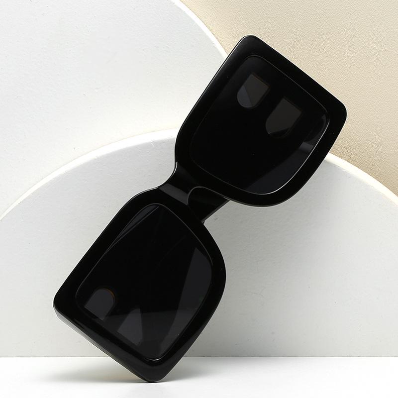European & American Retro B Sunglasses: Large Frame Square Men's Trendy Personality Sunglasses
