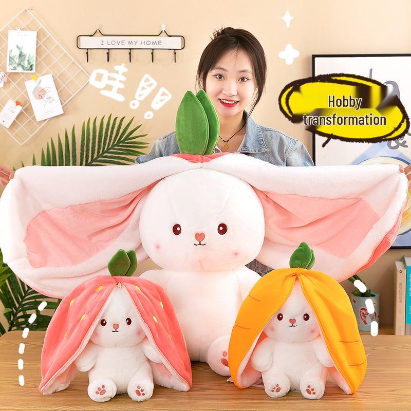 

Adorable Carrot Rabbit Plush Toy - Children s Doll & Sleeping Pillow 35cm