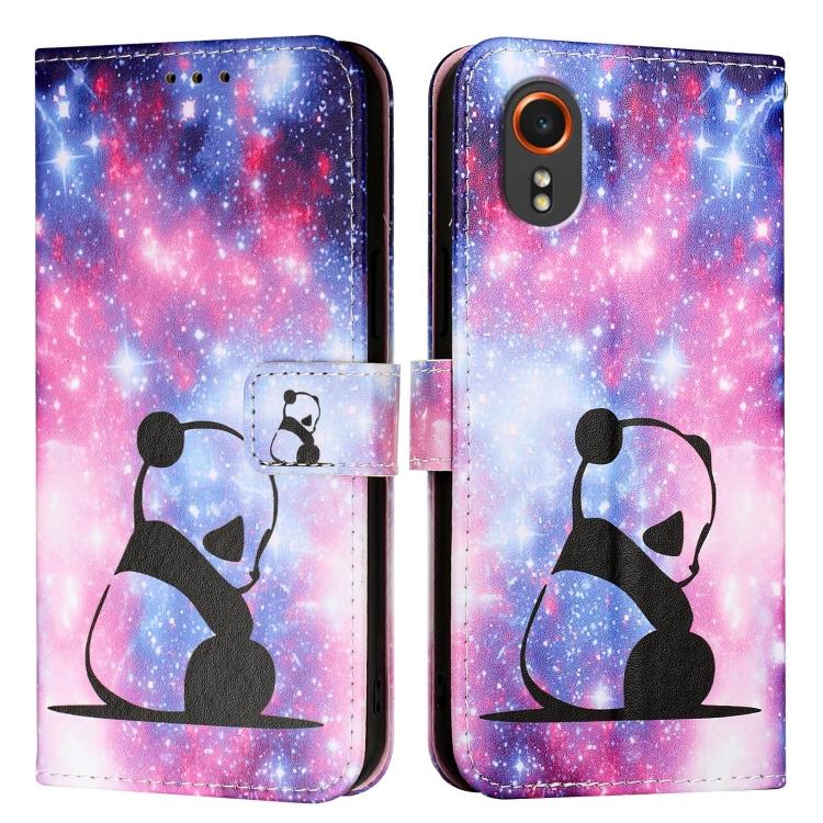 

For Samsung Galaxy Xcover7 Colored Drawing Pattern Plain Weave Leather Phone Case For Samsung Galaxy Xcover7