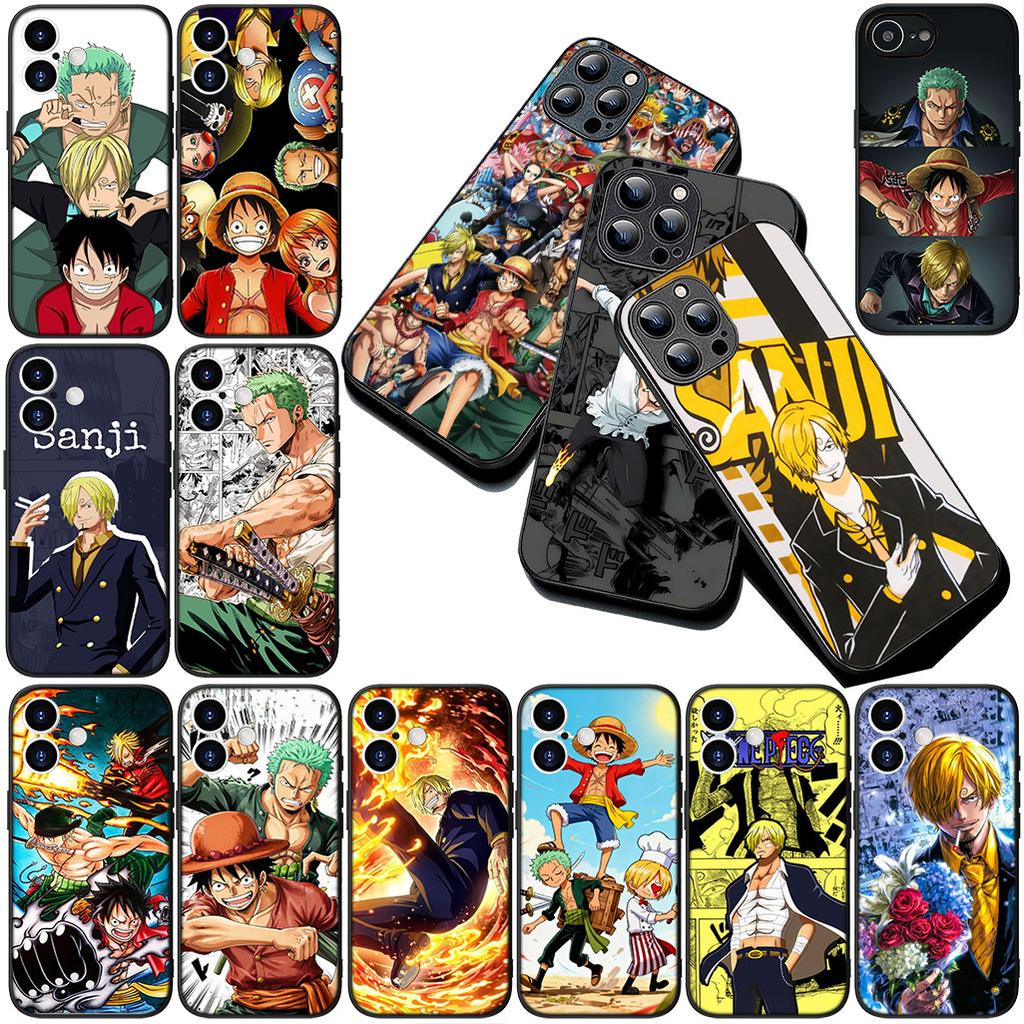 Cover for Samsung Galaxy A35 A36 A55 A26 A05 A06 A14 A50 A51 A53 A54 A12 A13 A23 Phone Case Sanji Roronoa Zoro One Piece Luffy