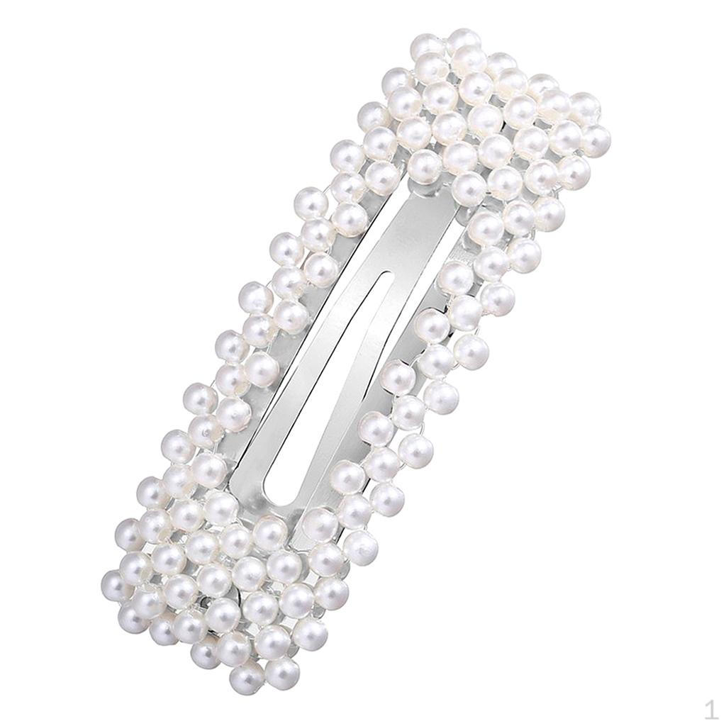 Pearls Hair Pin Barrettes Flower Brooch Lady Womens Jewelry Valentines Day Gifts