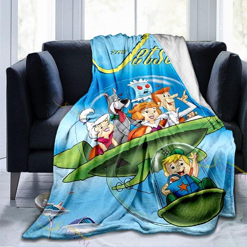Cartoon The Jetsons Flannel Fleece Blanket Super Soft Warm Cozy Bed Blanket Plush Lightweight Sofa Throw Blanket