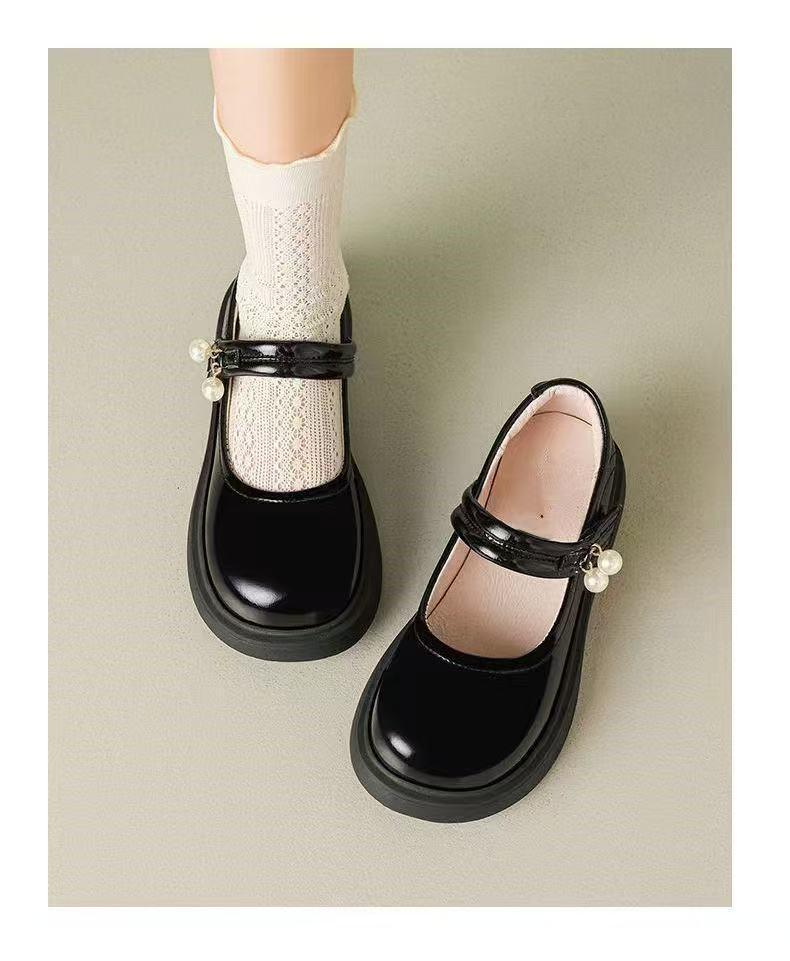 Children's Stage Performance Leather Shoes: Princess, Page Boy, Hosting, Choir Options In Red, White, Black.