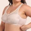 Wire Free Thin Bra Large Size Lingerie Lace Wide Straps Minimizer Women B C D E F G