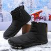Fashion Unisex Cotton Boots Plus Velvet Warm and Waterproof Five-finger Snow Boots Outdoor Non-slip Hiking Boots Minimalist Cotton
