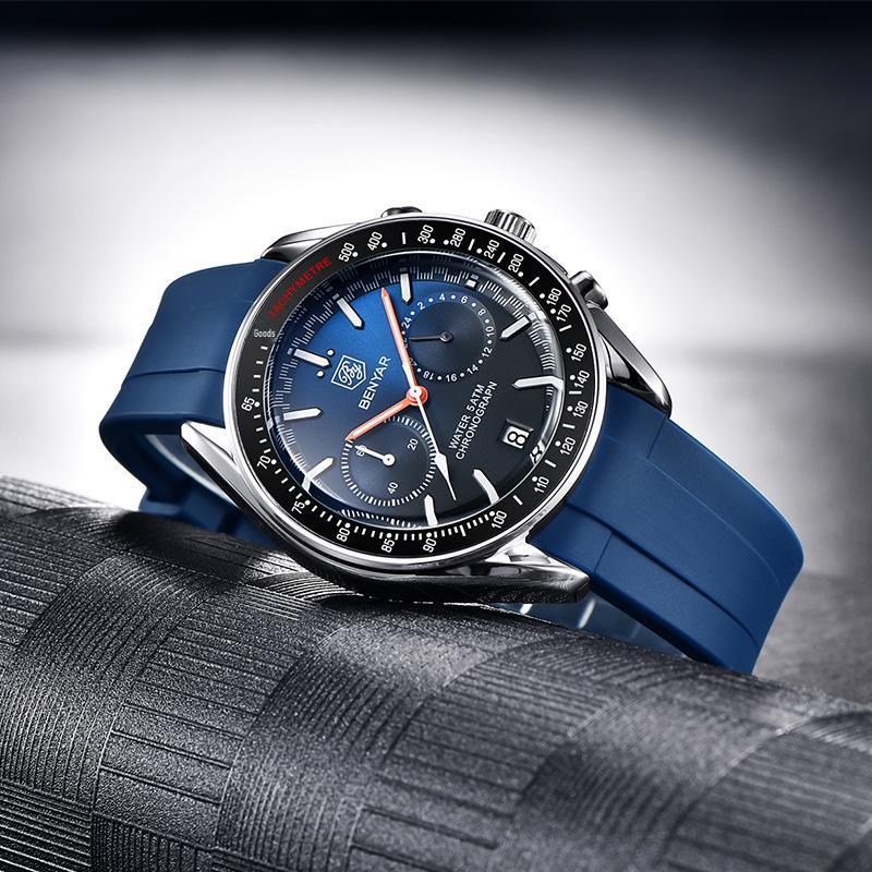 Benyar BY-5194 Men's Multifunctional Chronograph Waterproof Luminous Quartz Watch