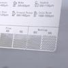 Coffee Powder Grinding Thickness Reference Comparison Card Grinder Grinding Powder Thickness Comparison Scale for Coffee