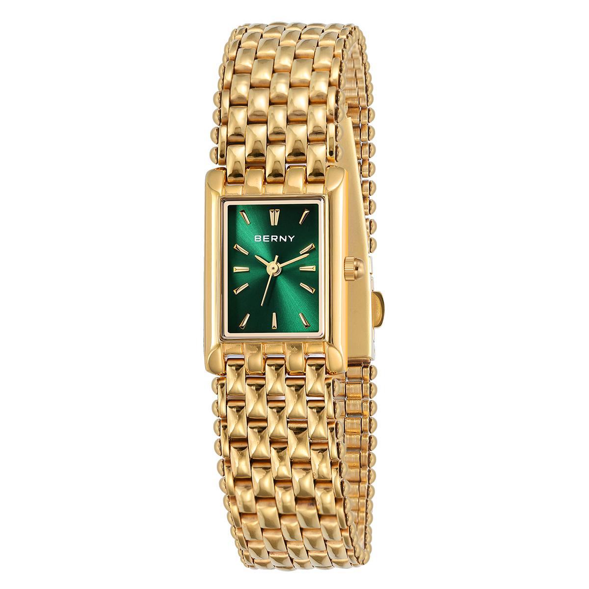 BERNY Square Gold Watch for Women