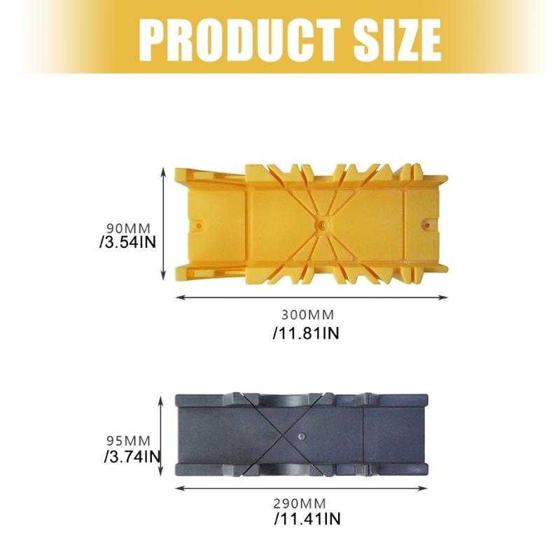 Wear Resistant Oblique Cutting Tool 45/90 Degree Wood Cutting Clamping Sawing Guide Miter Sawing Box Woodworking Tool