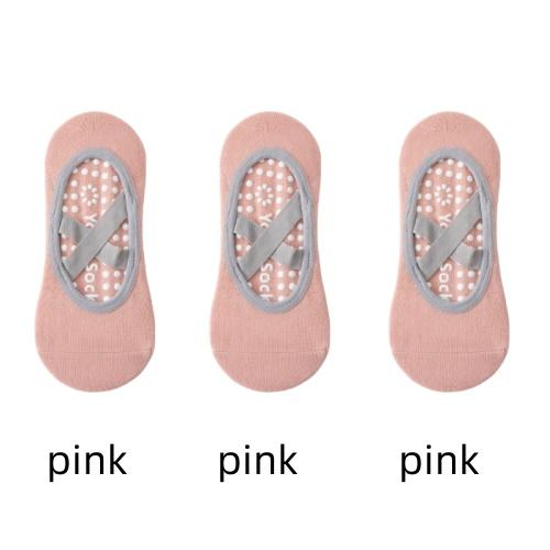 1/ 3 Perechi Șosete Profesionale Femei Yoga Silicon Antiderapant Balet Pilates Șosete Femei Fără Spate Respirabile Bandaj Șosete Sport Yoga