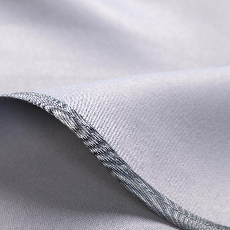 Finished Curtains Small Curtains Perforated Curtains Curtains High-Precision Solid Color Blackout Curtains