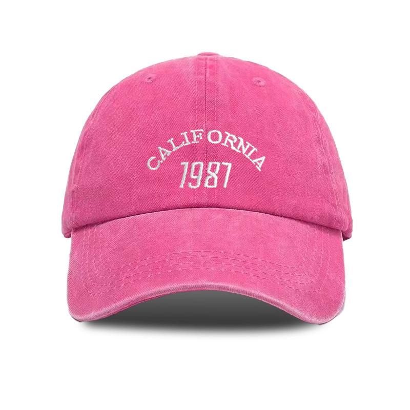 Summer Baseball Cap - Vintage Washed Polar Bear Print Korean Style Sun Hat for Students, Breathable Adjustable Trendy Snapback