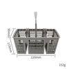 Dishwasher Utensil Holder Durable Household Storage Basket Universal Dishwasher Cutlery Basket Replacement with Removable Handle