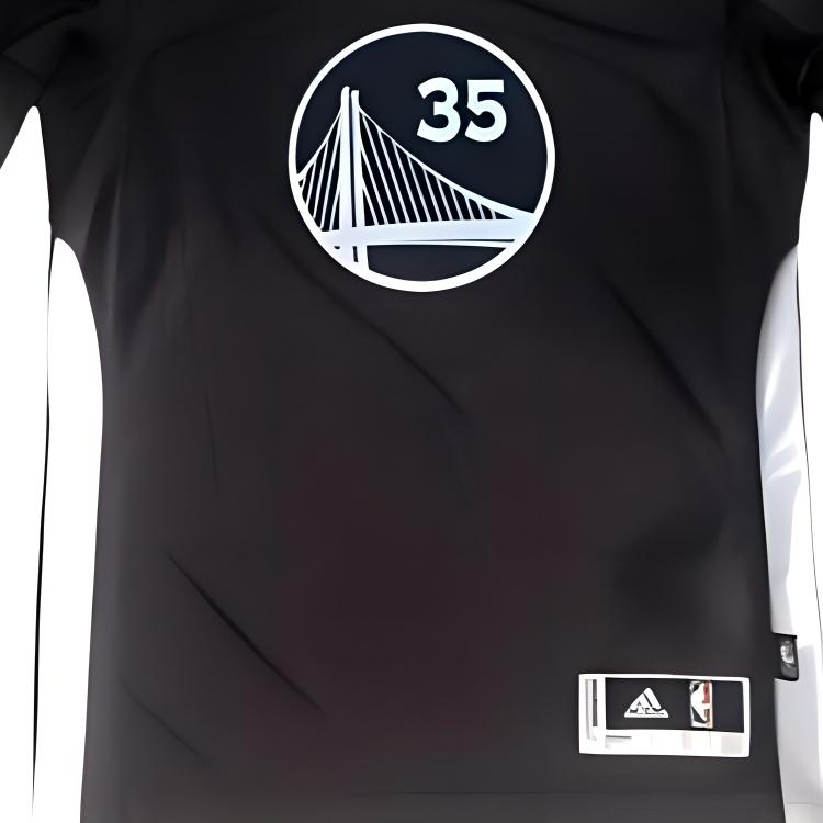 Adidas NBA Golden State Warriors Kevin Durant 35 Casual Sports Basketball Fan Edition T-Shirt Men Tops Black CC2860