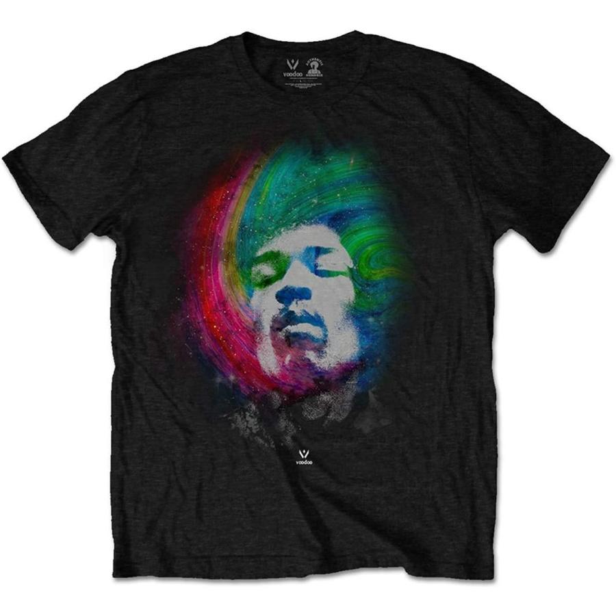 Jimi Hendrix Men s Galaxy Slim Fit T-Shirt Large Black, Black, Large S