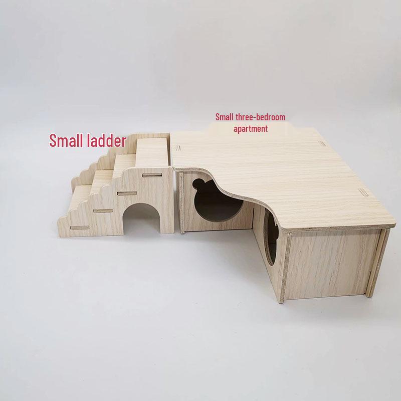 Small Hamster & Sugar Glider Hideout: Cozy Villa for Pet Nests, Bedrooms & Landscaping