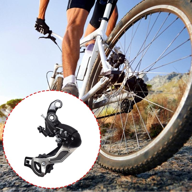 Aluminum Alloy Rear Derailleur Mountain Bicycles Derailleur 6/7/8 Speed Folding Bike Rear Derailleur Easy to Install