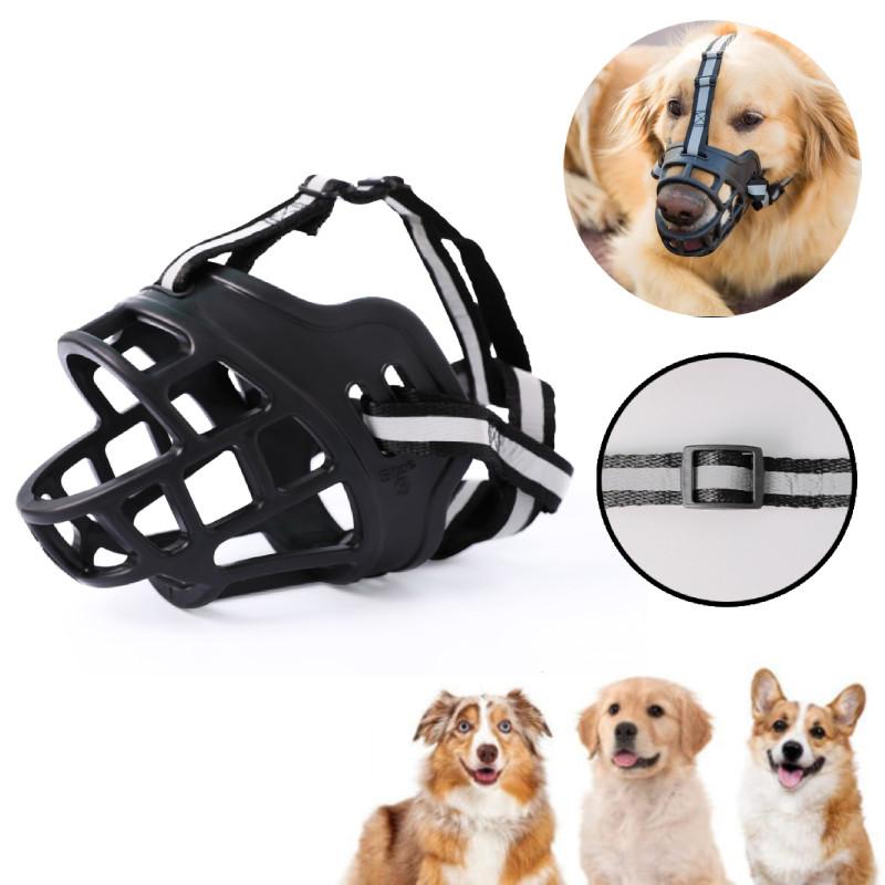 Verstellbarer Kunststoff-Hundemaulkorb mit Schutzeigenschaften für sichere und komfortable Anwendung