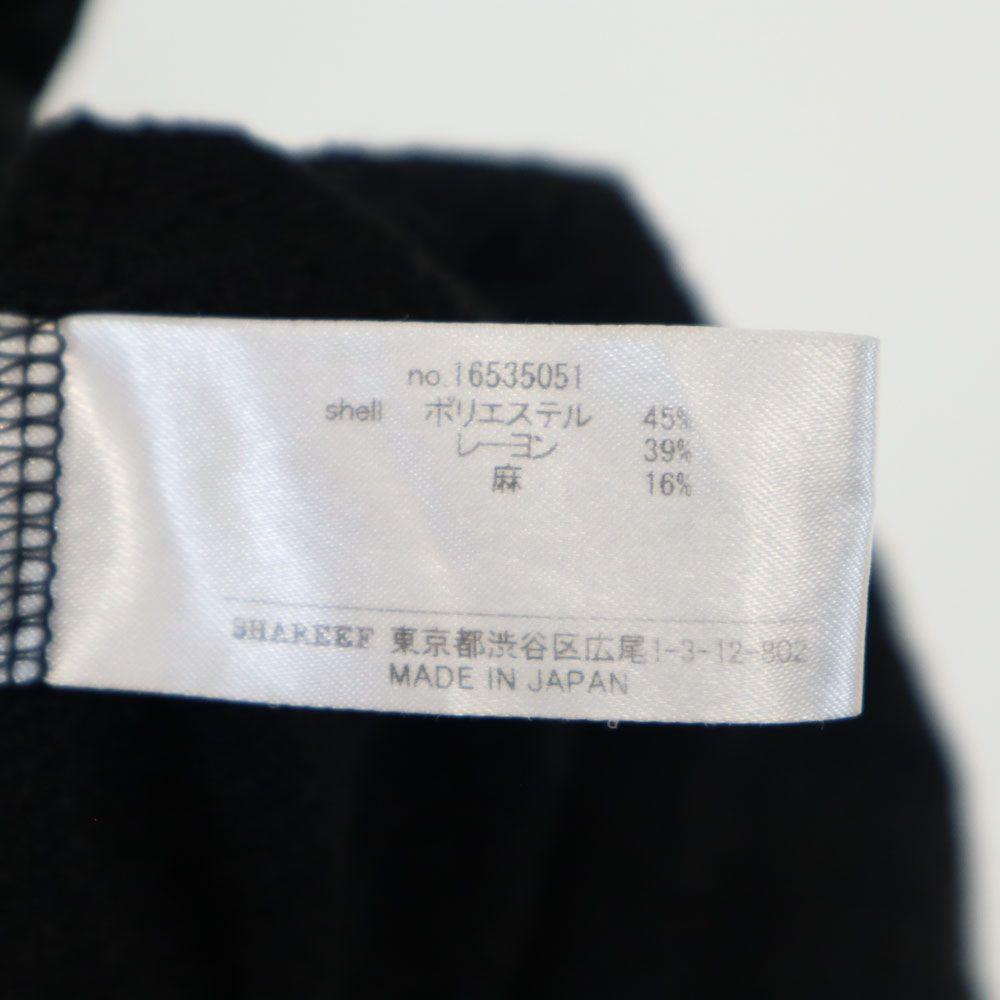 SHAREEF Made In Japan Short Sleeve Cut 1 Black Knit Women Used