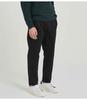 BLACKBROWN Double-Pleat Tapered Fit Cotton Pants [Black]