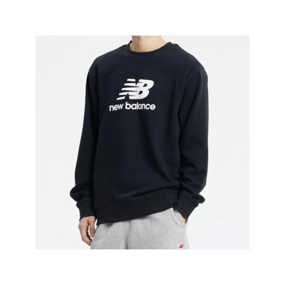 New Balance Men S eSSential Stack Logo French Terry SweatShirt nbncd4S021 19