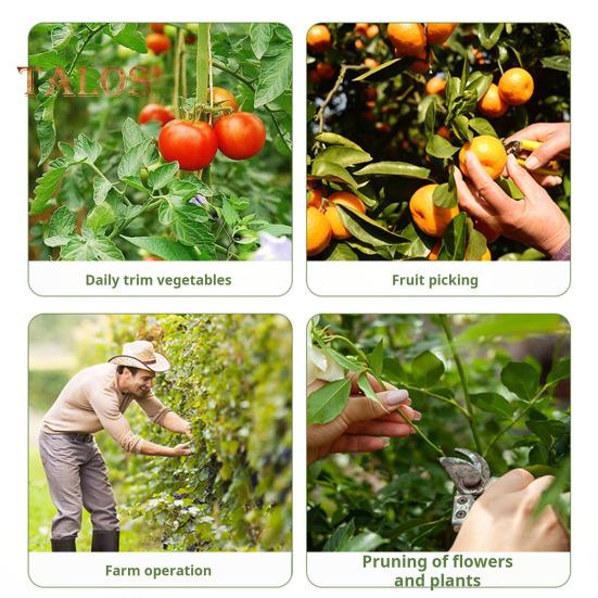 5/10 Pcs Picking Tools Spring Sharp Blade Fruit Picker Reduce Hand Fatigue Portable Gardening Thump Vegetable Cutter Garden Leaf Trimming Tool