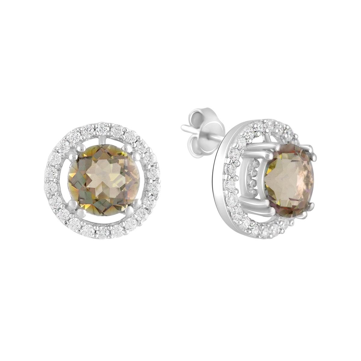 

Срібна каблучка з цитрином і фіанітами. (2123019) бурштин