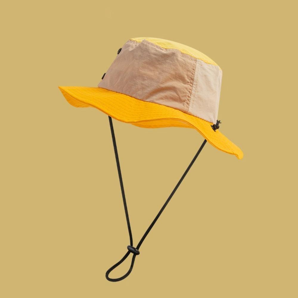 Fashion Trendy Bucket Hat Anti-Sun Anti-UV Sunscreen Hat Breathable Adjustable Fishing Cap Outdoor Sports