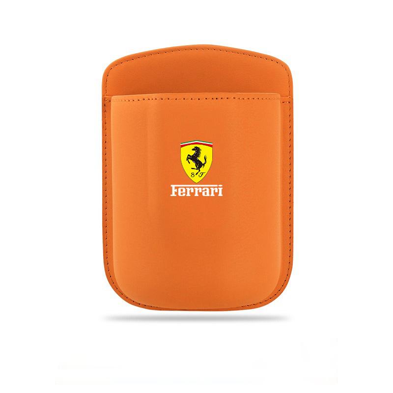 Car Door Water Cup Holder Back Seat Drink Rack Leather Storage Box Accessory For Ferrari GTO 812 Stradale Roma Spider SF90 F430 JW1
