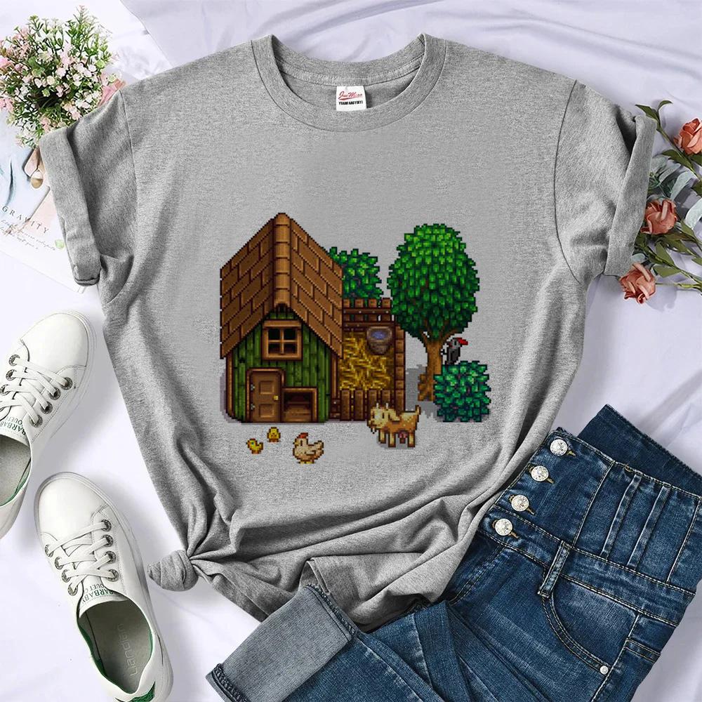 Stardew Valley Tshirt Shoujo 80s Clearance Sales Scene Cutecore Top Tees Kawaii Scene Harajuku Gothic Aesthetic