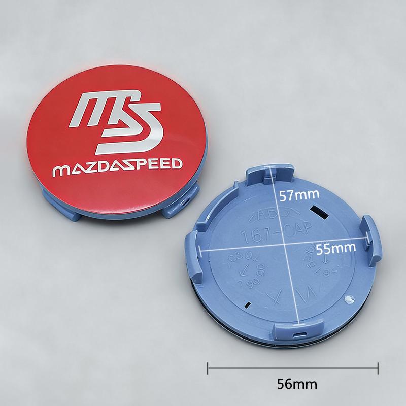 4 Stück Original Auto Radnabenkappe Abdeckung Für Mazda 3 6 2 5 CX5 CX3 Atenza MX5 CX7 Axela CX30 CX90 CX60 CX50 MX30 CX9 RX8 CX8