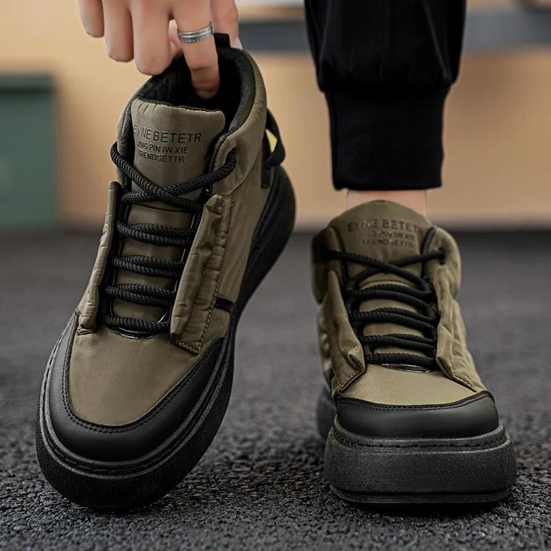 Skateboard Men's Sneakers Casual Sneaker Shoes Men Sports and Leisure Sports and Leisure Loafers Non-Slip Wear-resistant Fashion