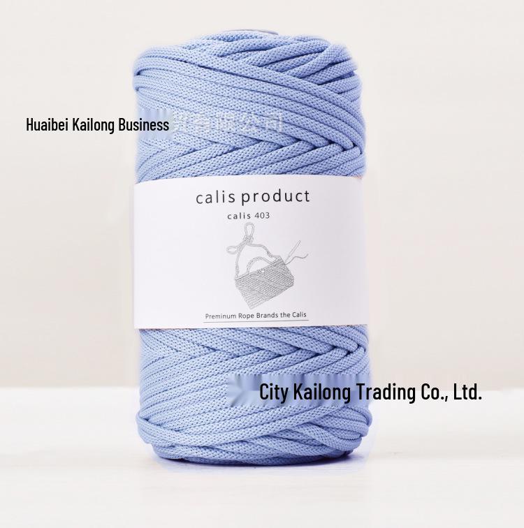 4mm Cotton-Polyester Crochet Cord for DIY Hand-Knitted Bags and Weaving