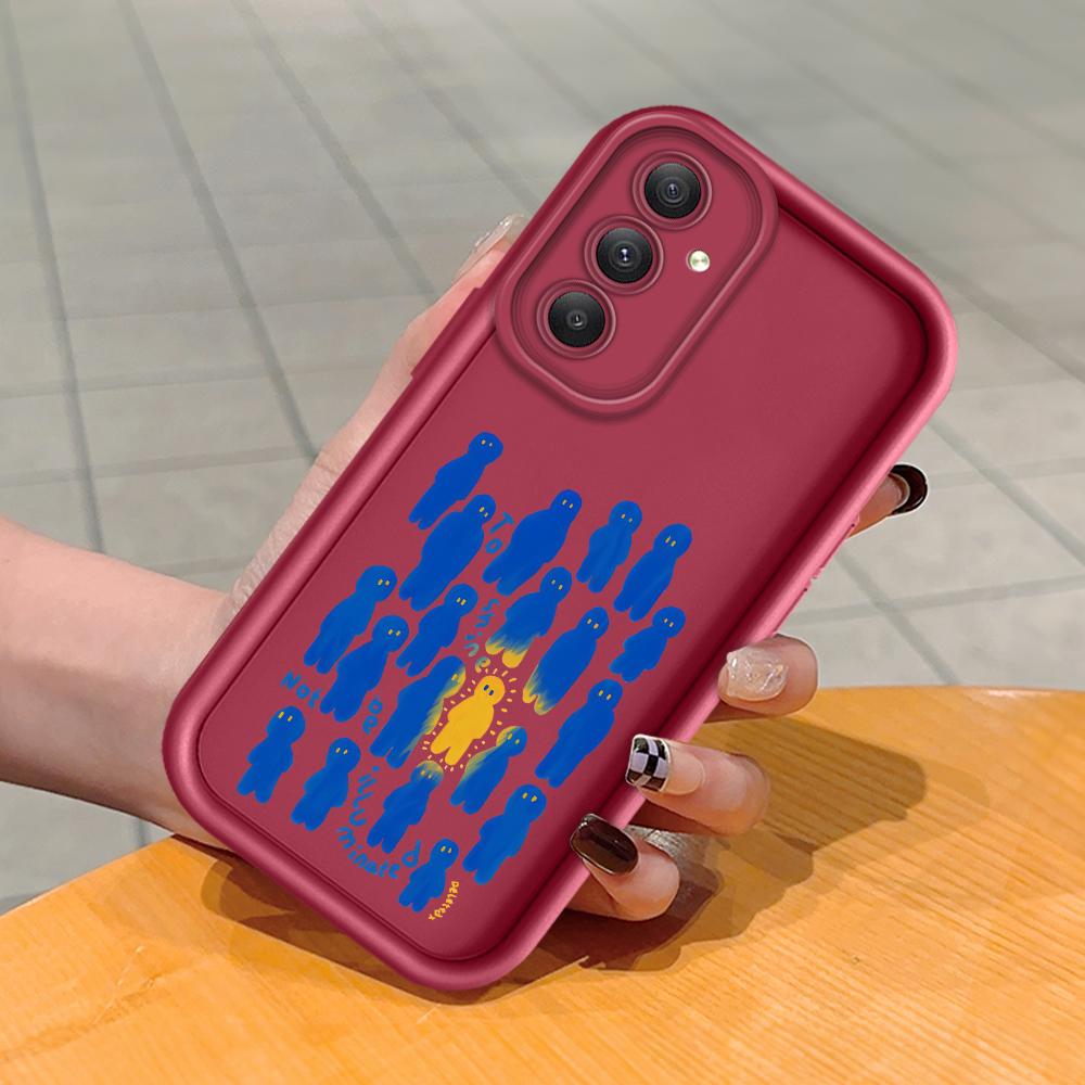 Soft Silicone Square Ladders Cartoon Pattern Full Cover Camera Protection Shockproof Case for Huawei Honor Xiaomi Redmi Samsung