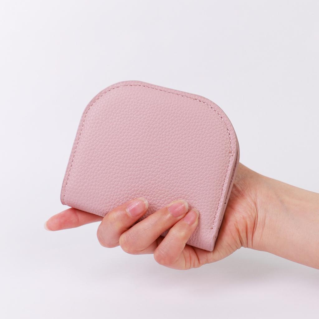 Newest Style Small Wallet Semi-Circle Solid Color Mini Coin Purse Simple High-End Multi-Card Slot Card