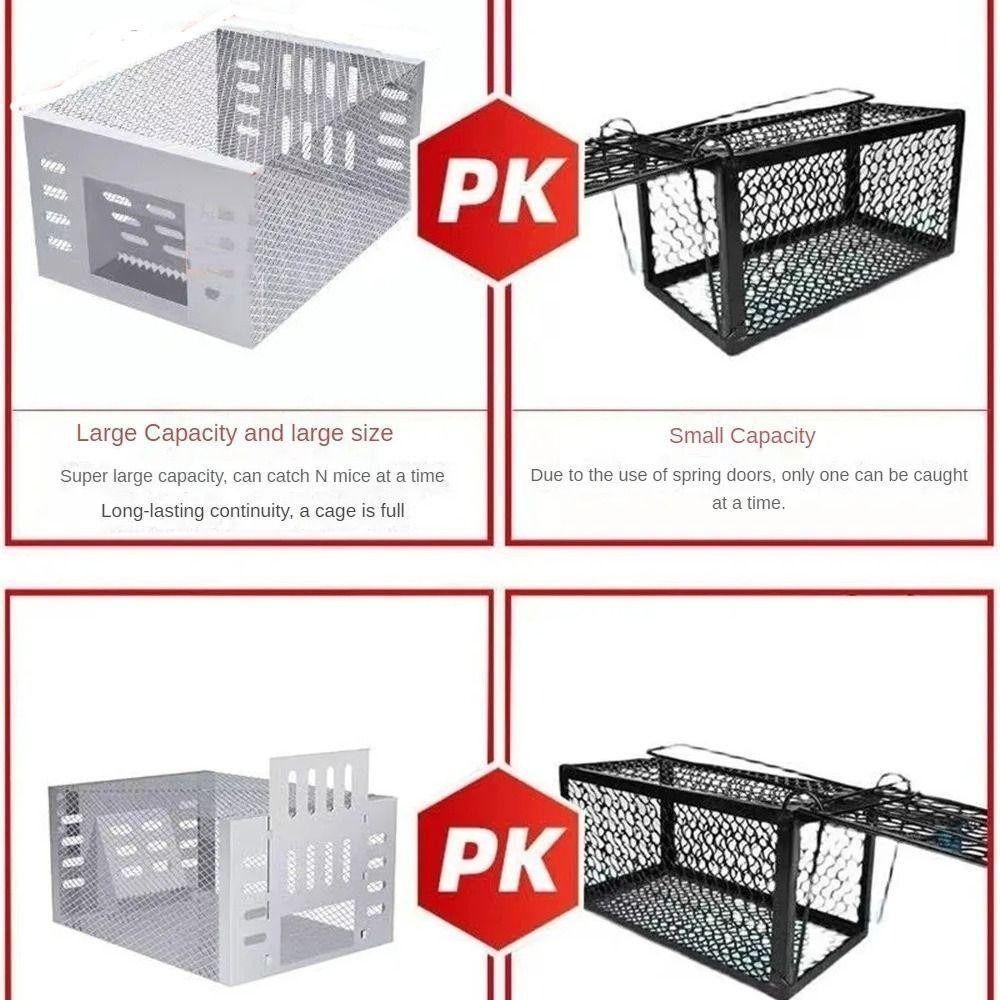 Large Area Automatic Mouse Catcher Metal High Efficiency Rat Trap Cage Continuous Loop Reusable Live Animal Trap