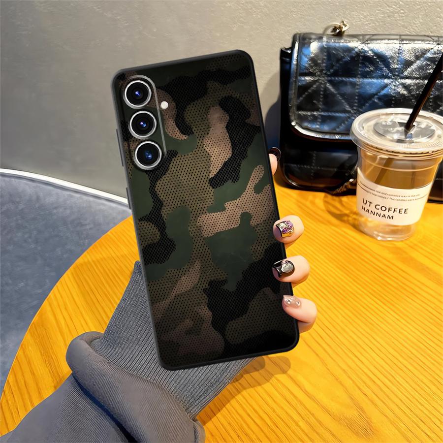 Camouflage Pattern Soft Back Phone Cover Case for Samsung Galaxy A24 A31 A16 A21s A22 A23 A33 A34 A14 A15 A35 A41 A51 A52 A54