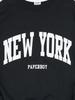 PAPERBOY Basic New York Sweatshirt - Black