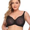 Soutien-gorge sexy européen et américain ultra-fin transparent grande taille sous-vêtement