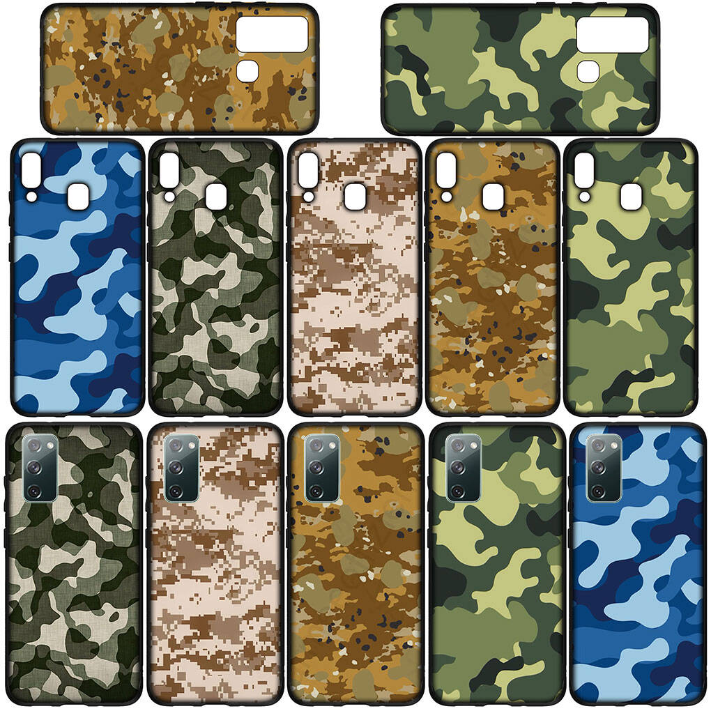 Priekš iPhone 17 16 15 Xiaomi Poco Redmi Note 14 13 12 11 Pro Max Samsung Galaxy S25 S24 S23 OPPO Huawei Armijas raksts Kamo Militārā kamuflāža Telefona vāciņš
