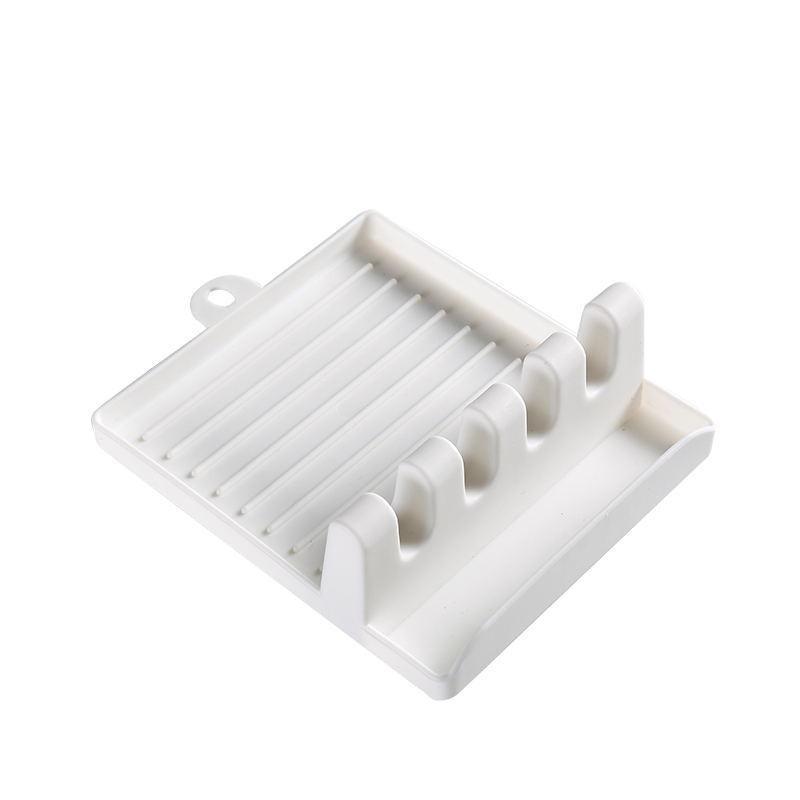 Multifunction Kitchen Spatula Rack Non- Silicone Mat Plastic Stand