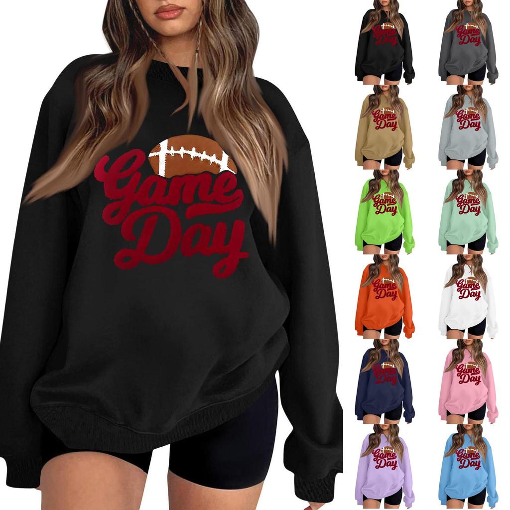 Unisex Lightweight Long Sleeve Neck Pullover Printed Sweatshirt