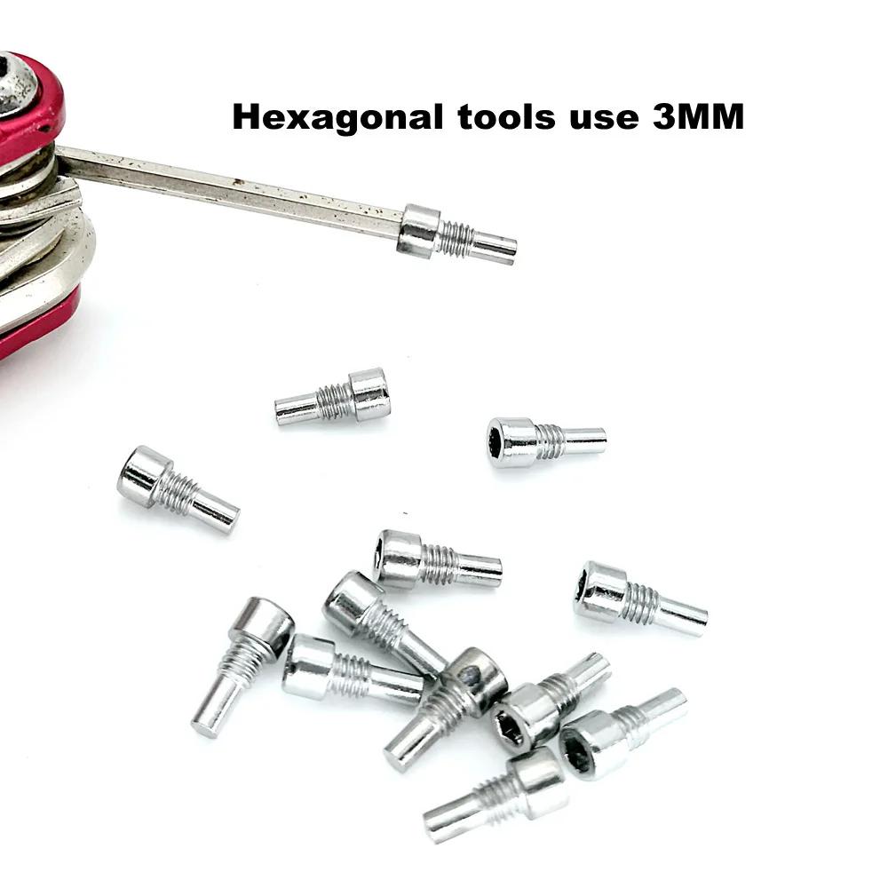 36pcs/lot M4 Bicycle Pedal Anti-Skid Bolt For MTB Mountain Bike Pedals Screwpin Fixed Stud Screw Pin Parts